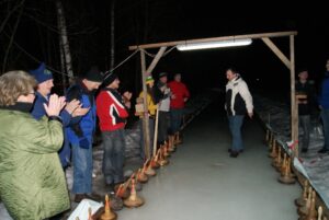 A Riesen-Gaudi auf der Eisbahn