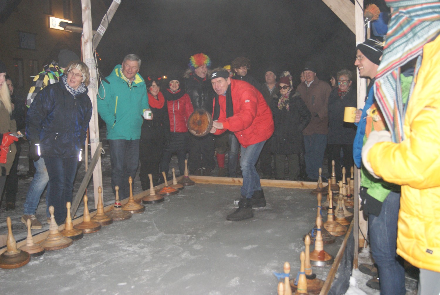 Eisschießen Sonnseite-Schattseite
